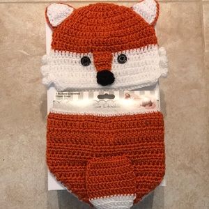 "So Dorable" crocheted fox outfit